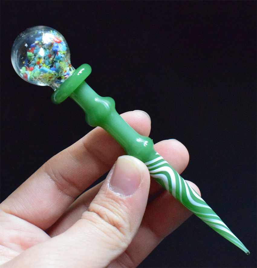 New 5 Inch Glass Dabber tools Colored Carb Cap Wax Dab Tool OD 25mm for Quartz Banger Nail Glass Bong smoking accessoires tool
New 5 Inch Glass Dabber tools Colored Carb Cap Wax Dab Tool OD 25mm for Quartz Banger Nail Glass Bong smoking accessoires tool