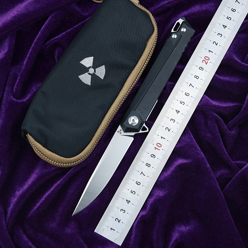 JK3311-G10 Flipper D2 steel blade G10+steel handle outdoor hunting pocket kitchen fruit folding knife EDC tool
JK3311-G10 Flipper D2 steel blade G10+steel handle outdoor hunting pocket kitchen fruit folding knife EDC tool