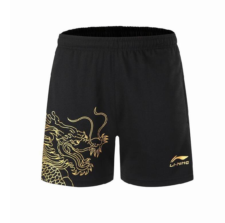 Li Ning CHINA Table Tennis shirts Men women National Team Competition pingpong suit Chinese Dragon Sports shorts Badminton Te