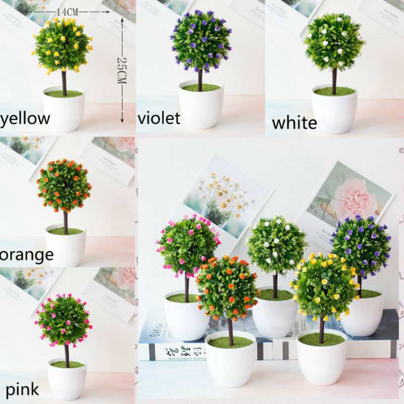 New 1pcs Artificial Plants Bonsai Small Tree Pot Plants Fake Flowers Potted Ornaments Wedding Home Decoration Hotel Garden Decor, Meiguilei pink
New 1pcs Artificial Plants Bonsai Small Tree Pot Plants Fake Flowers Potted Ornaments Wedding Home Decoration Hotel Garden Decor, Meiguilei pink