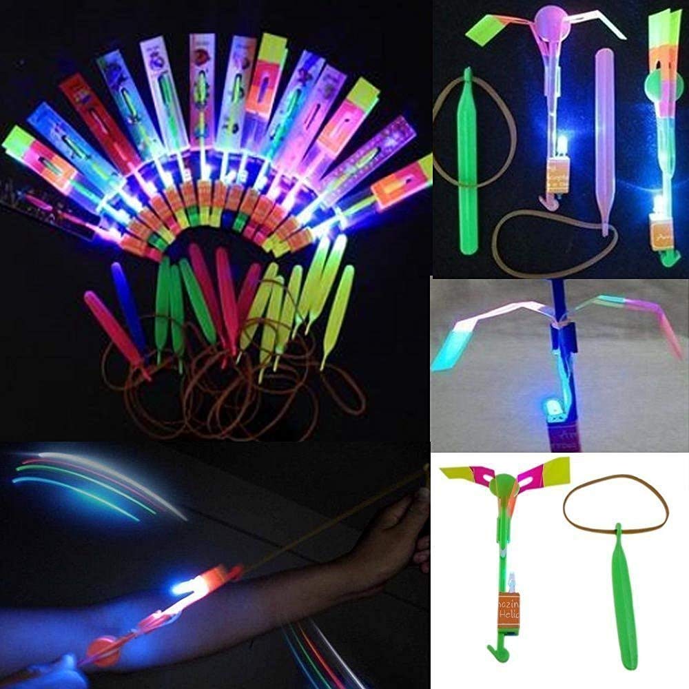 Lowpricenice Amazing Led Light Arrow Rocket Helicopter Flying Toy Party Fun Gift Elastic
Lowpricenice Amazing Led Light Arrow Rocket Helicopter Flying Toy Party Fun Gift Elastic