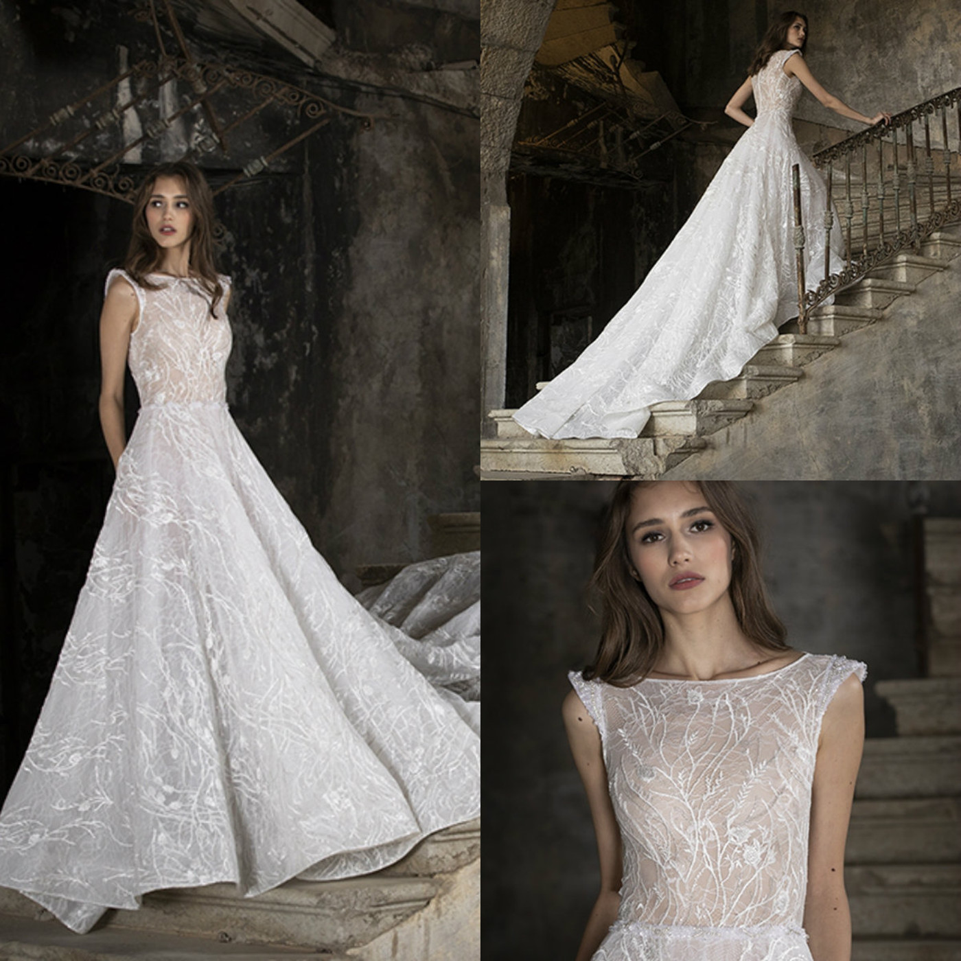 Tony Ward 2020 Wedding Dresses Jewel Sleeveless Lace Appliques Beads Bridal Gowns Custom Made Sweep Train A Line Wedding Dress, Ivory
Tony Ward 2020 Wedding Dresses Jewel Sleeveless Lace Appliques Beads Bridal Gowns Custom Made Sweep Train A Line Wedding Dress, Ivory