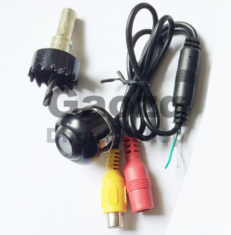 360 Degree Rotation Universal Reversing Car Front Rear SideView HD Camera Wide Angle 5m video Cable Waterproof Night Vision Camera