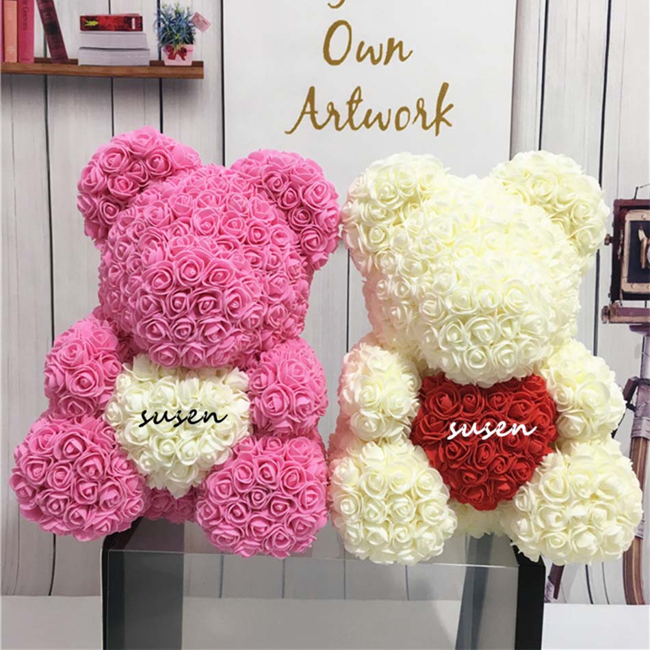 2018 Hot Sale 40cm Bear of Roses Artificial Flowers Home Wedding Festival DIY Cheap Wedding Decoration Gift Box Wreath Crafts
2018 Hot Sale 40cm Bear of Roses Artificial Flowers Home Wedding Festival DIY Cheap Wedding Decoration Gift Box Wreath Crafts
