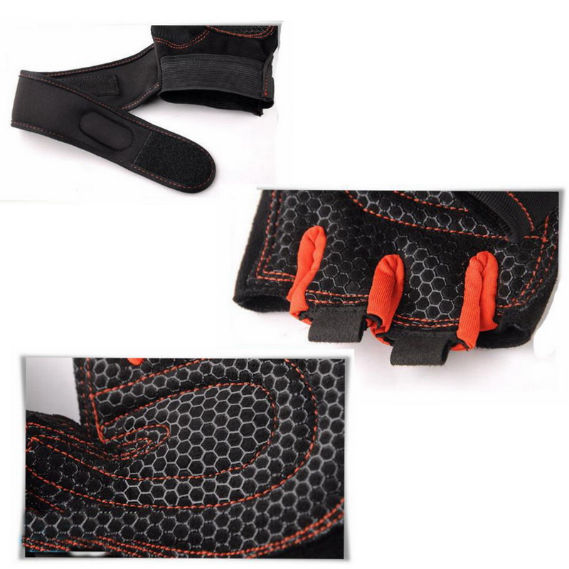 M-XL Gym Gloves Heavyweight Sports Exercise Weight Lifting Gloves Body Building Training Sport Fitness