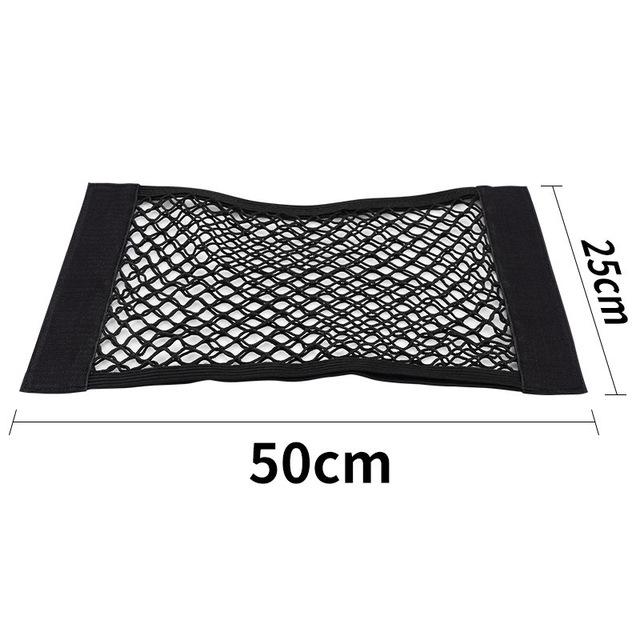 Car Back Seat Organizer Trunk Storage Bag Auto Organizer Double-deck Elastic String Net Car-styling Pocket Mesh Bag Car Accessories