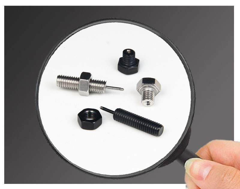 Stainless Steel Screw Earrings stud Machine Puncture Ear rings Punk Silver Black Fashion Jewelry for Women Men Gift