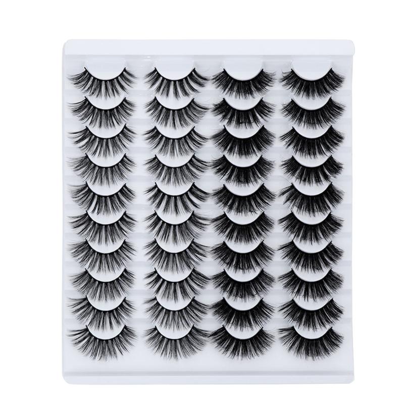 LEKGAVD 20 Pairs Natural False Eyelashes 3D Faux Mink Cross Lashes Wispies Fluffy Lash Handmade Eyelash Extension Beauty Makeup
LEKGAVD 20 Pairs Natural False Eyelashes 3D Faux Mink Cross Lashes Wispies Fluffy Lash Handmade Eyelash Extension Beauty Makeup