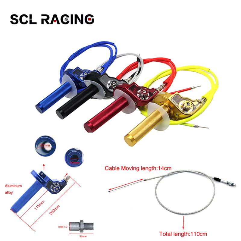 Alconstar 22mm 7/8'' Motorcycle Throttle Grips Settle Twist Gas With Throttle Cable For Kayo Bse Apollo 70-250cc Dirt Pit Bikes
Alconstar 22mm 7/8'' Motorcycle Throttle Grips Settle Twist Gas With Throttle Cable For Kayo Bse Apollo 70-250cc Dirt Pit Bikes