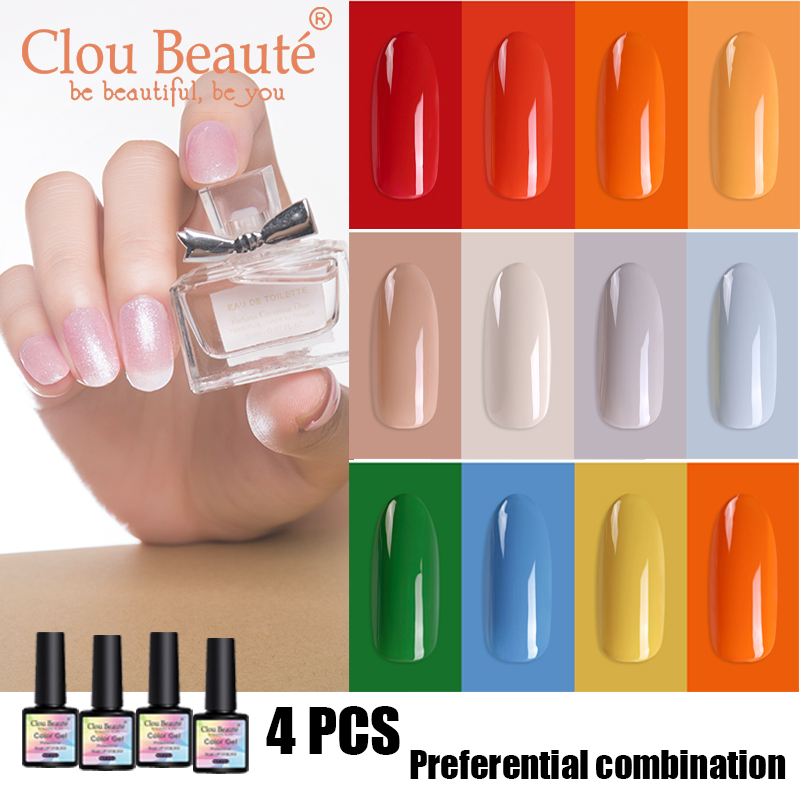 Clou Beaute 4 pcs Of nail gel uv colors 8ml Nail Gel Gellak Set Series Semi Permanent DIY Art Paint lak, Zh14
Clou Beaute 4 pcs Of nail gel uv colors 8ml Nail Gel Gellak Set Series Semi Permanent DIY Art Paint lak, Zh14