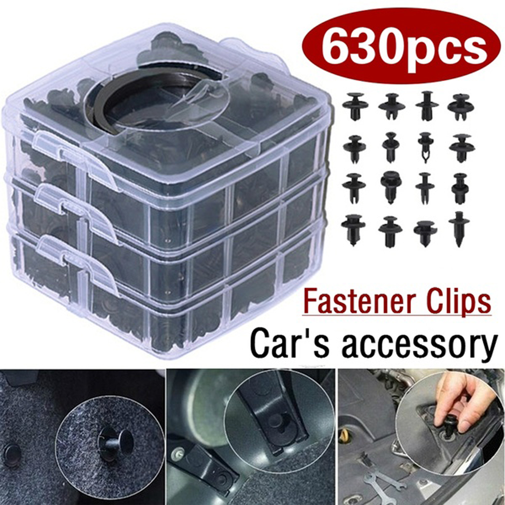 KKMOON 630pcs/Set Mixed Auto Vehicle Fastener Car Body Push Pin Rivets Car Bumper Repairing Kits Fastener Clip Expansion Clips
KKMOON 630pcs/Set Mixed Auto Vehicle Fastener Car Body Push Pin Rivets Car Bumper Repairing Kits Fastener Clip Expansion Clips