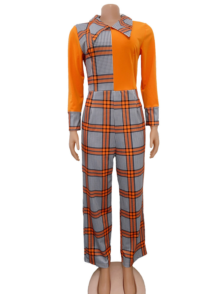 spot large size womens europe and america cross-border foreign trade africa stitching slimming jumpsuit wide leg pants tide, Black;white
spot large size womens europe and america cross-border foreign trade africa stitching slimming jumpsuit wide leg pants tide, Black;white