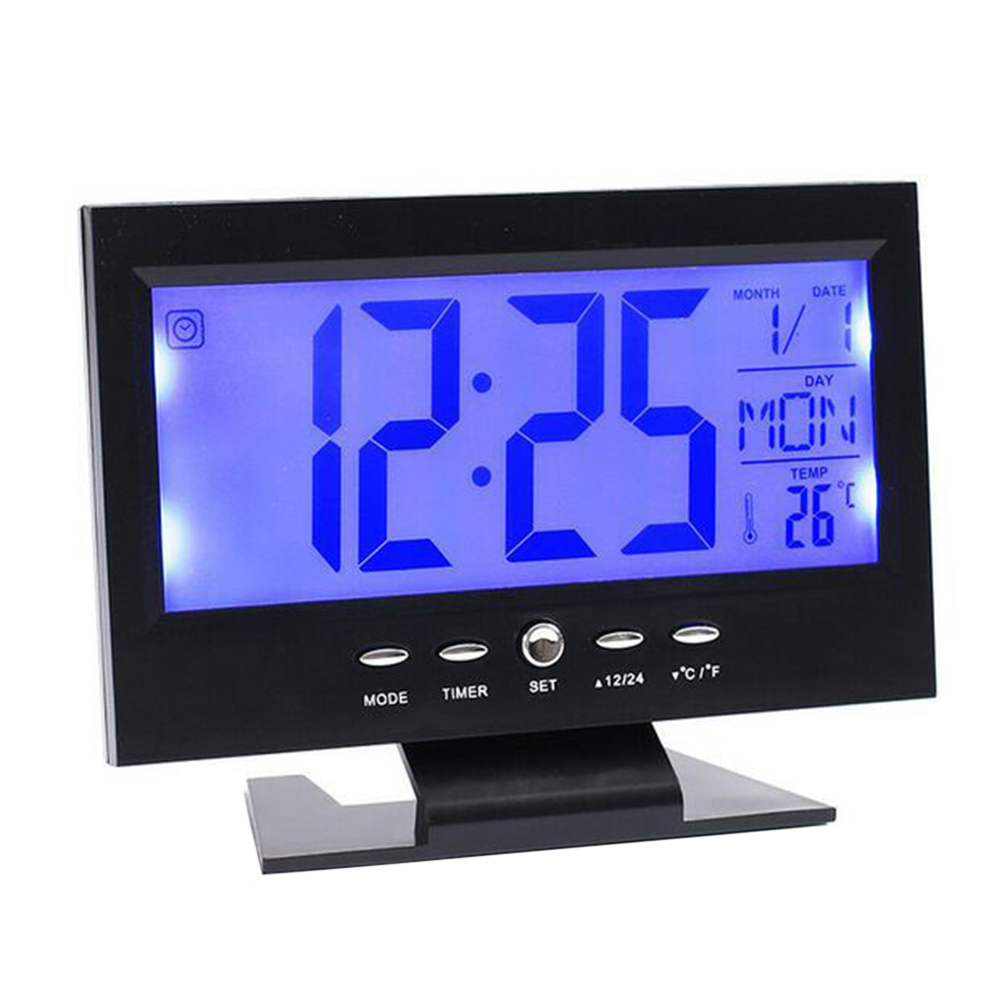 LCD Display Bedroom Electronic Battery Powered Temperature Snooze Function Office Home Alarm Clock Backlight Desk Digital
LCD Display Bedroom Electronic Battery Powered Temperature Snooze Function Office Home Alarm Clock Backlight Desk Digital