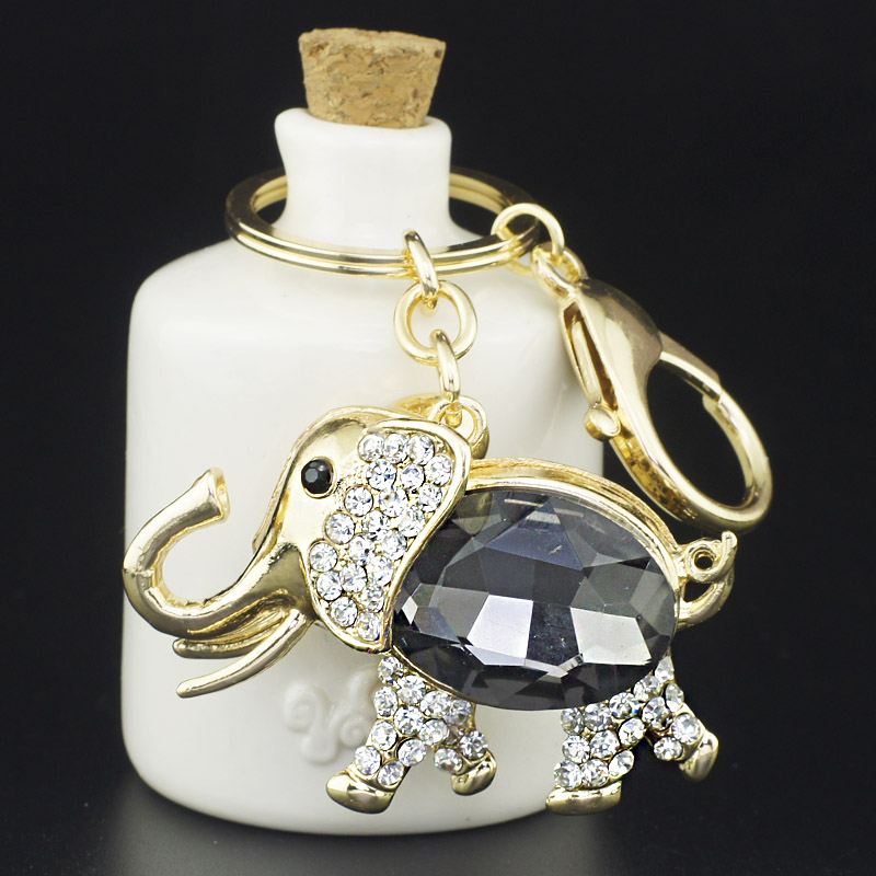 Fashion-t Big Crystal HandBag Pendant Keyring Keychain Purse Bag Buckle For Car key chains holder Fashion Jewelry K219