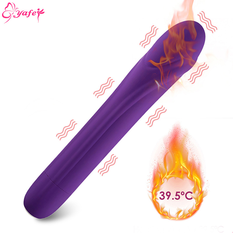 10 Vitesse Magic Baguette Massager Chauffage Vibrateur AV Stick Dildo Vibrateur G Vibrateur Stimulation Clitoris Stimulation Toys pour femme Y191