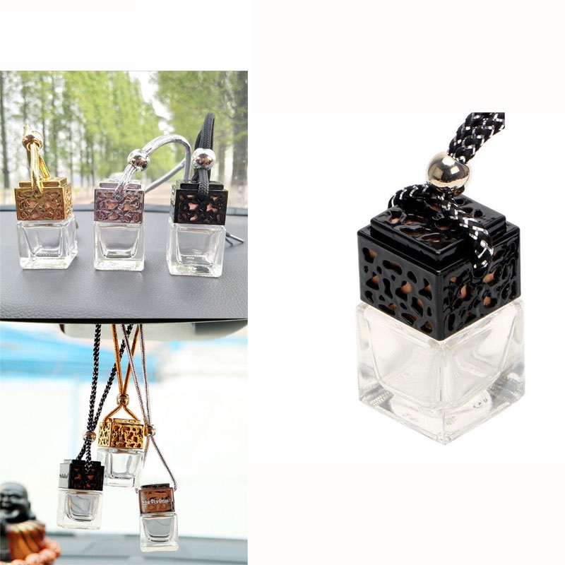 Cube perfume bottle Car Hanging Perfume Rearview Ornament 6ML Air Freshener Essential Oils Diffuser Fragrance Empty Glass Bottle 4colors
Cube perfume bottle Car Hanging Perfume Rearview Ornament 6ML Air Freshener Essential Oils Diffuser Fragrance Empty Glass Bottle 4colors