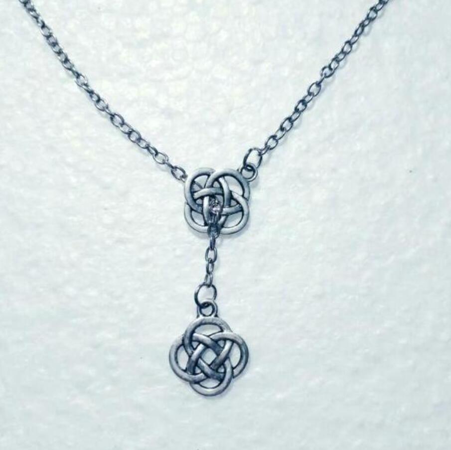 Vintage Silver Double Viking Irish Braided knot Pendant Adjustable Cross Lariat Necklace For Women Men Jewelry Gift 869
Vintage Silver Double Viking Irish Braided knot Pendant Adjustable Cross Lariat Necklace For Women Men Jewelry Gift 869