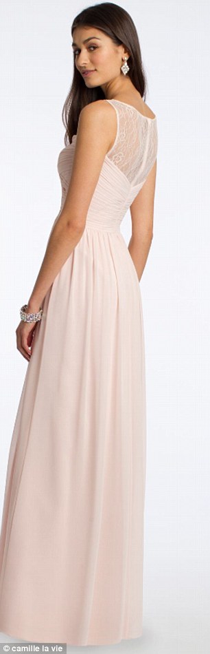 Pink Long Bridesmaid Dresses Mixed Neckline Chiffon Summer Lace Formal Prom Party Maid Of Honor Dresses Plus Size Custom Made