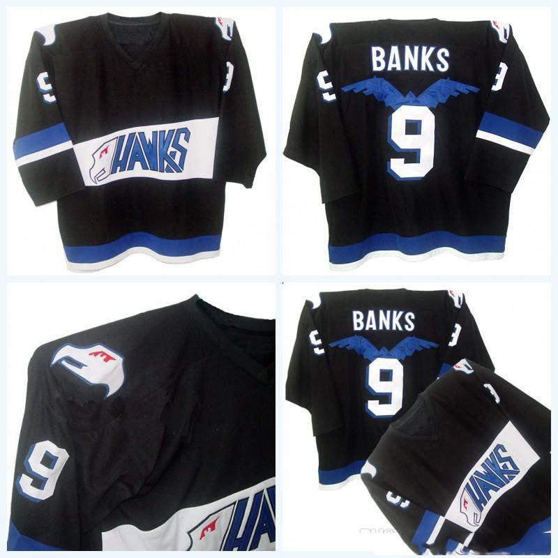 Mighty Ducks Movie Jersey Hawks Adam Banks #9 Men's 100% Stitched Embroidery Logos Hockey Jerseys Black Fast Shipping, As picture show
Mighty Ducks Movie Jersey Hawks Adam Banks #9 Men's 100% Stitched Embroidery Logos Hockey Jerseys Black Fast Shipping, As picture show