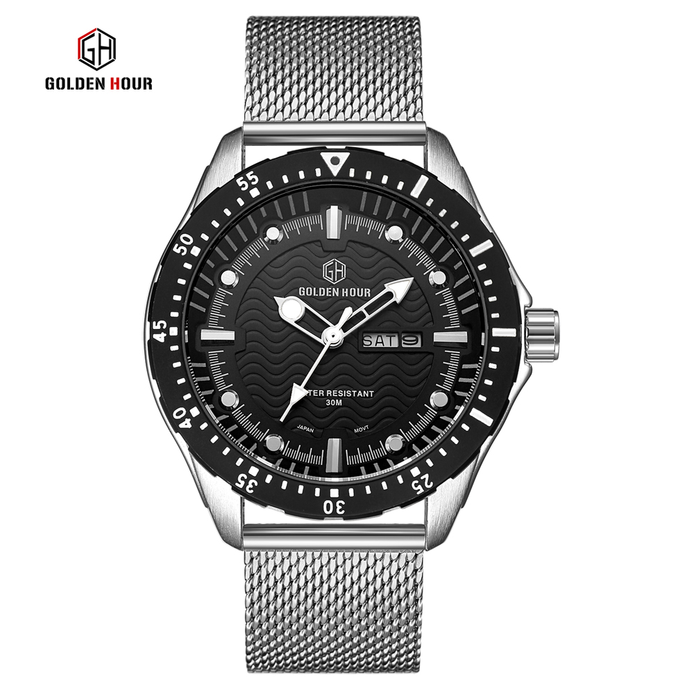 Reloj Hombre GOLDENHOUR Top Brand Men Watch Quartz Sport Watch Men Wrist watch Date Waterproof Male Clock Relogio Masculino, Slivery;brown
Reloj Hombre GOLDENHOUR Top Brand Men Watch Quartz Sport Watch Men Wrist watch Date Waterproof Male Clock Relogio Masculino, Slivery;brown