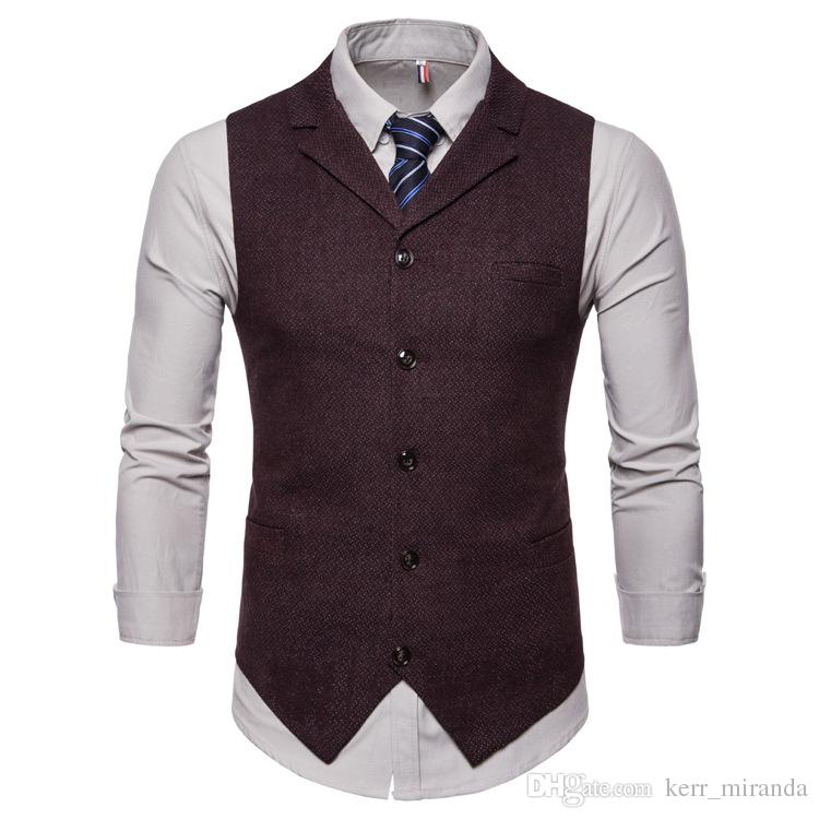 Spring And Autumn New Men's Suit Collar, Single-row Button, Leisure Vest, Large Size Western Armor Coat, Sleeveless Men's Suit Vest, Customize
Spring And Autumn New Men's Suit Collar, Single-row Button, Leisure Vest, Large Size Western Armor Coat, Sleeveless Men's Suit Vest, Customize