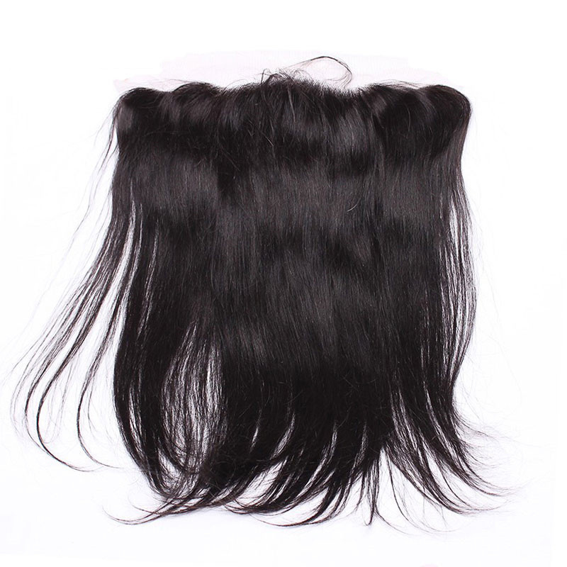Brazilian Virgin Hair 13X4 Lace Frontal Silk Base Closure Straight 13 By 4 Frontals Natural Color Silk Base Lace 100% Human Hair