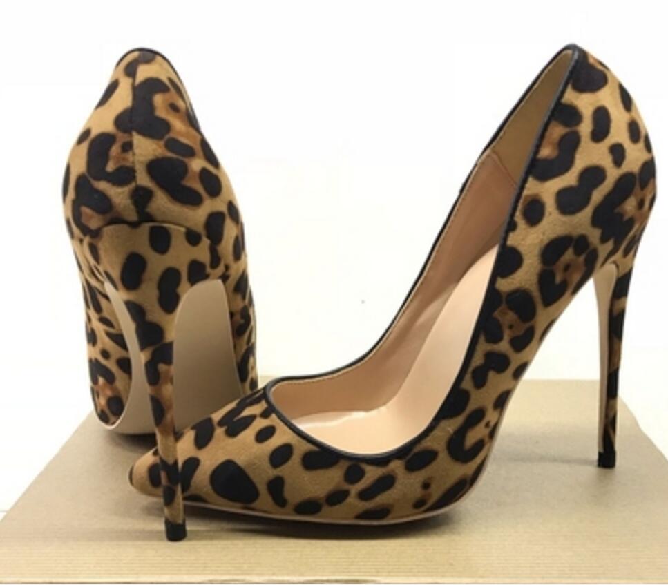 Suede Leopard Print Single shoes Women's High heeled shoes 12cm 10cm 8cm Cusp Fine heel Big code 44 Wedding Bride Nightclub red bottom shoes, Leopard print 8cm
Suede Leopard Print Single shoes Women's High heeled shoes 12cm 10cm 8cm Cusp Fine heel Big code 44 Wedding Bride Nightclub red bottom shoes, Leopard print 8cm