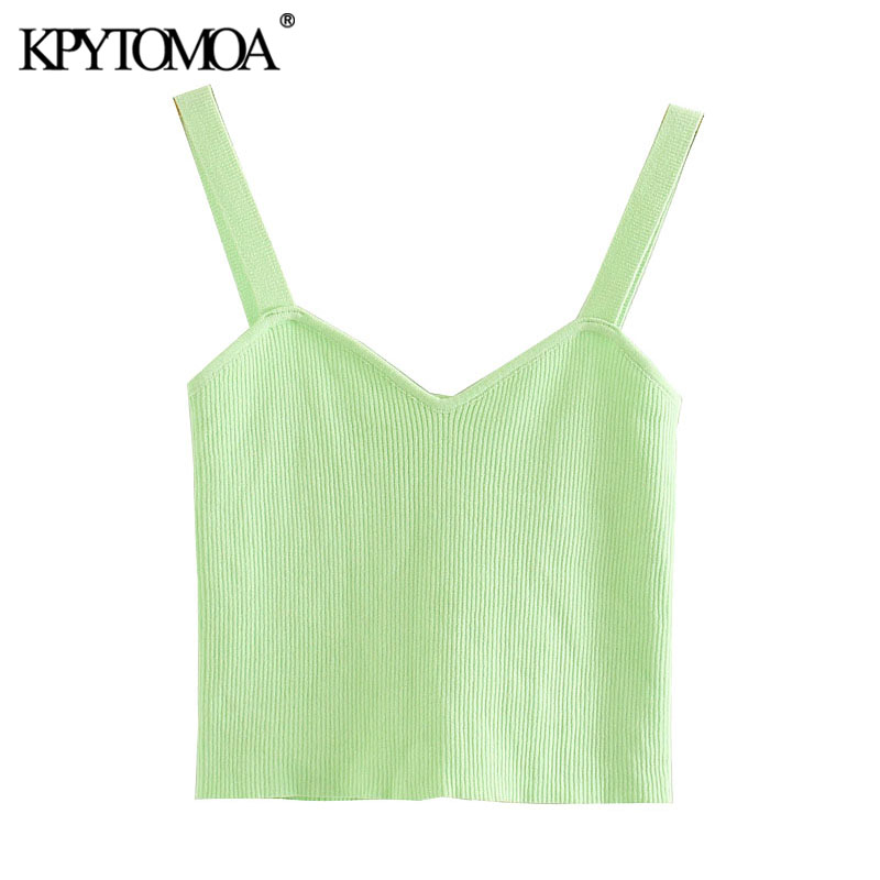 KPYTOMOA Women 2020 Sweet Fashion Stretch Slim Cropped Knitted Blouses Vintage Backless V Neck Straps Female Shirts Chic Tops, As picutre
KPYTOMOA Women 2020 Sweet Fashion Stretch Slim Cropped Knitted Blouses Vintage Backless V Neck Straps Female Shirts Chic Tops, As picutre