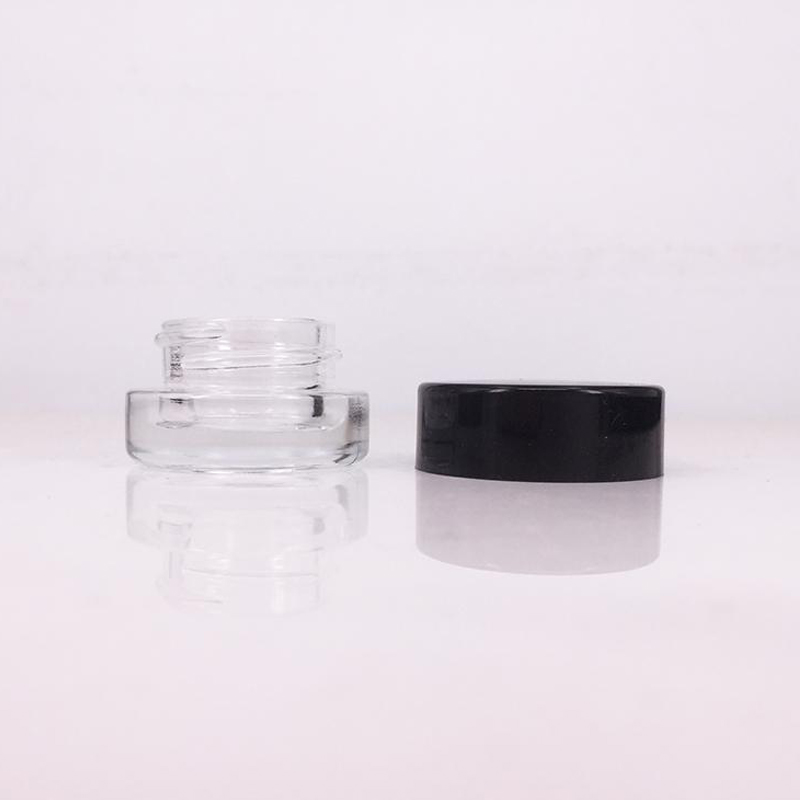 Food Grade Non-Stick 3ml 5ml Glass Jar Tempered Glass Container Wax Dab pen rosin Jar Dry Herb Container with Black Lid free shipping
Food Grade Non-Stick 3ml 5ml Glass Jar Tempered Glass Container Wax Dab pen rosin Jar Dry Herb Container with Black Lid free shipping