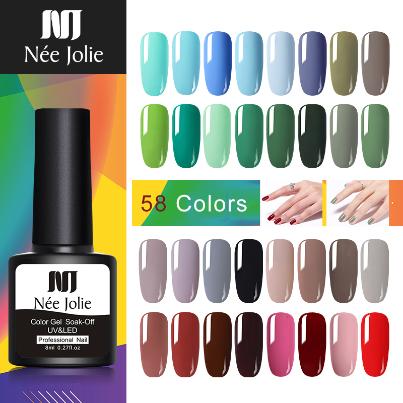 NEE JOLIE 58 Colors 8ml Solid-color Nail Gel Polish Gray Coffee Red Series LED Lamp Needed Soak Off UV Gel Varnish, Red;pink
NEE JOLIE 58 Colors 8ml Solid-color Nail Gel Polish Gray Coffee Red Series LED Lamp Needed Soak Off UV Gel Varnish, Red;pink