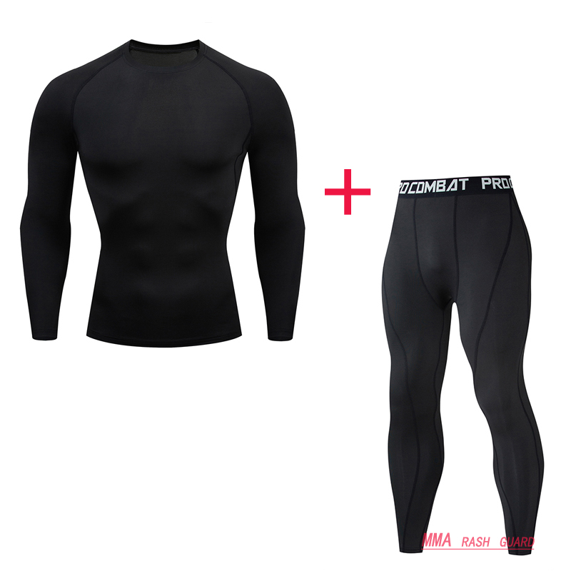 Compression Sportswear Running Suit Men' Tights Fitness Training Quick-drying Base Layer Jogging Suits 2 Piece Tracksuit Sets, Black
Compression Sportswear Running Suit Men' Tights Fitness Training Quick-drying Base Layer Jogging Suits 2 Piece Tracksuit Sets, Black