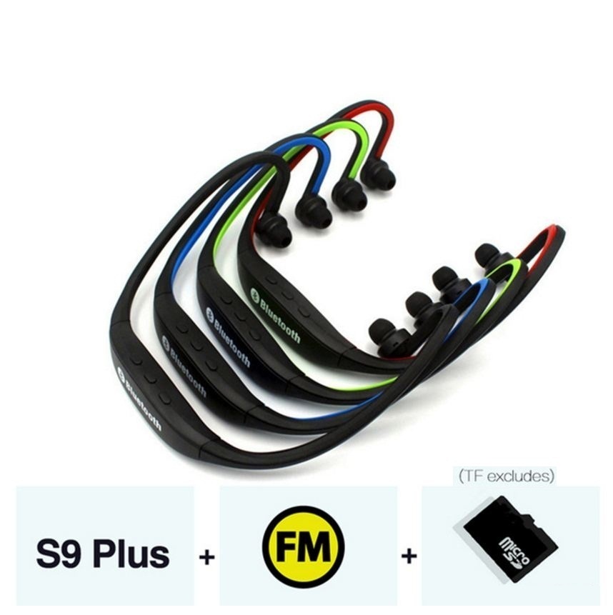 New S9 Bluetooth Earphone Sport Wireless Headphones Support TF/SD Card Bluetooth Headset Music Headphone with Mic For Phone Xiaomi (Retail), Black
New S9 Bluetooth Earphone Sport Wireless Headphones Support TF/SD Card Bluetooth Headset Music Headphone with Mic For Phone Xiaomi (Retail), Black