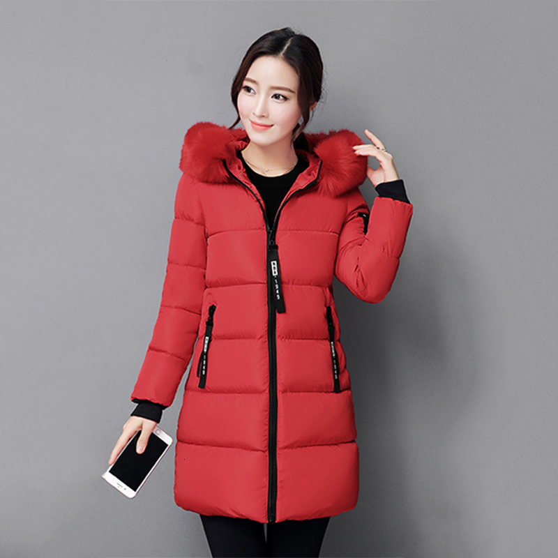 Thick women parkas cotton hooded long winter jacket women clothes warm coat ladies outwear casaco feminino