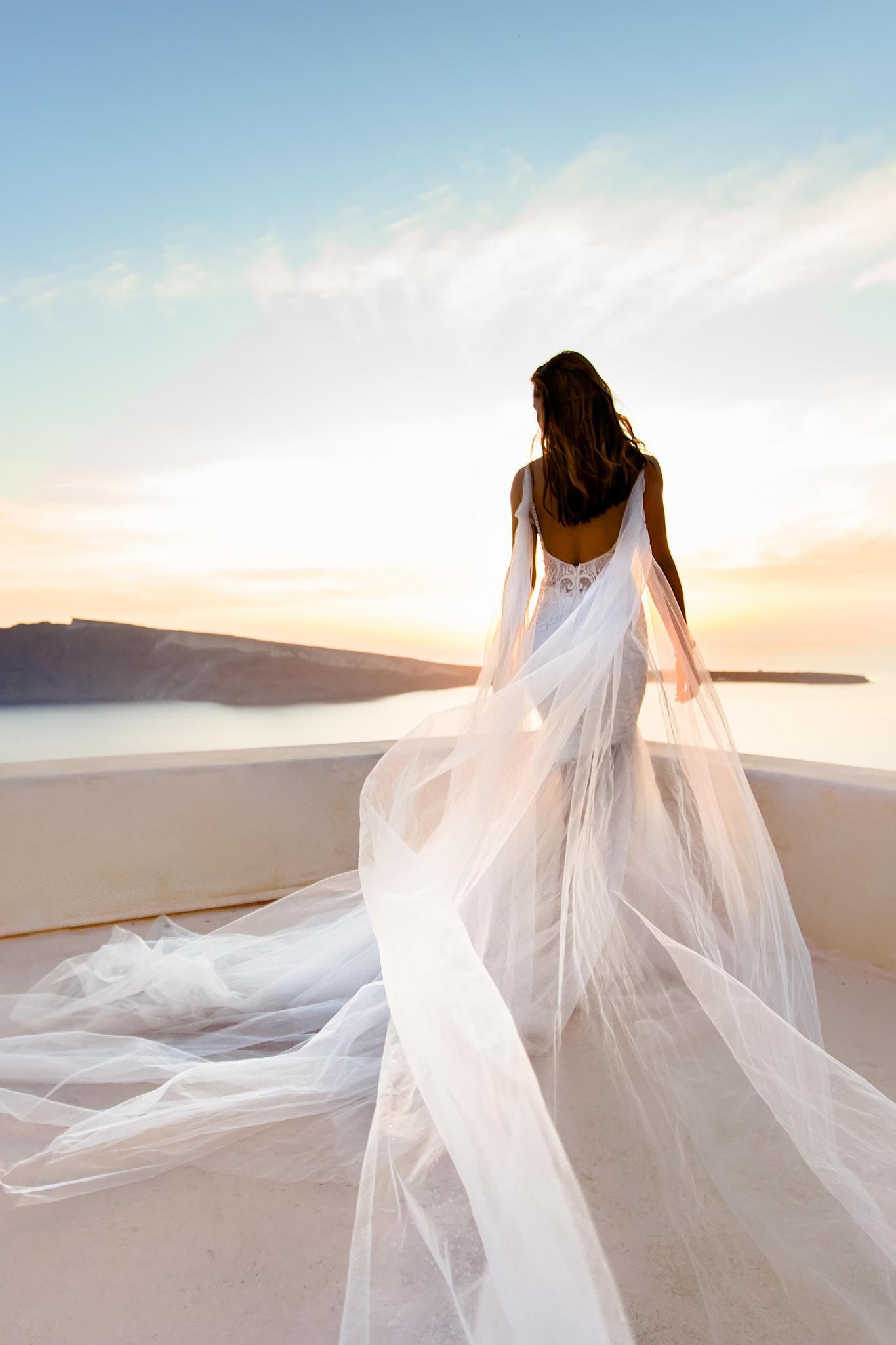 Ricca Sposa Mermaid Wedding Dresses With Wraps Sexy Illusion Spaghetti Beading Bridal Gowns Beach Backless Lace Appliques Wedding Dress