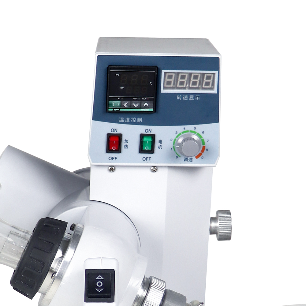 ZZKD Lab Supplies 2L Rotary Evaporator Rotavap with Digtal Lift Water Bath 0-120rpm 110V For Vacuum Distillation