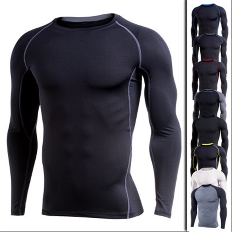 Brand Men Quick Dry Compression t Shirt Long Sleeves Training Jogger Fitness Clothing Gym Athletic Exercise Sport T Shirt for Men, White;black
Brand Men Quick Dry Compression t Shirt Long Sleeves Training Jogger Fitness Clothing Gym Athletic Exercise Sport T Shirt for Men, White;black