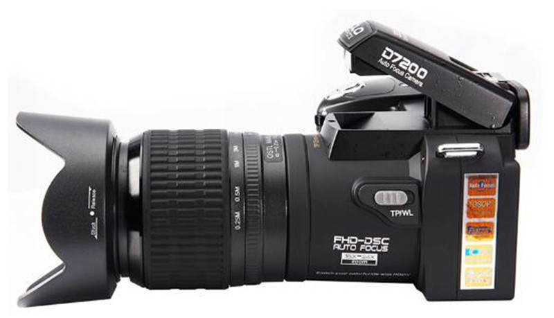 HOT New POLO D7200 digital camera 33MP FULL HD1080P 24X optical zoom Auto focus Professional Camcorder Free DHL