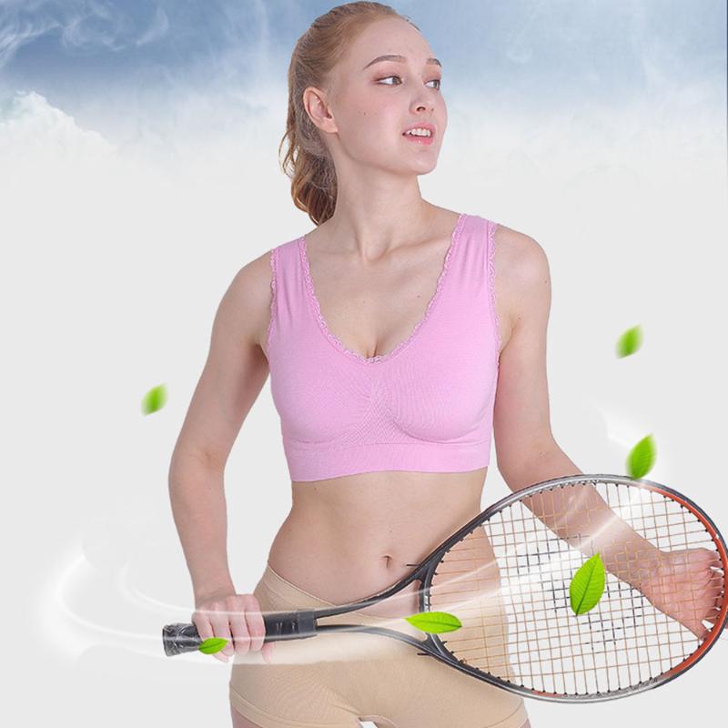 Women Lace Sports Bra Breataable Yoga Fitness Sports Top For Running Gym Vest Gym Wireless Bras Seamless Plus Size Colorful Bra, Black
Women Lace Sports Bra Breataable Yoga Fitness Sports Top For Running Gym Vest Gym Wireless Bras Seamless Plus Size Colorful Bra, Black