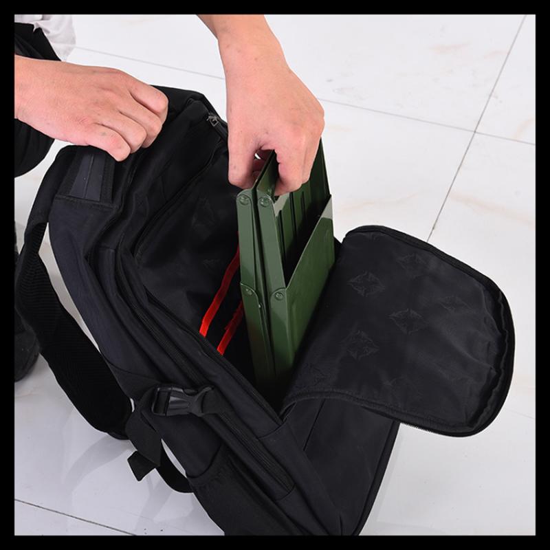 Camp Furniture Mini Steel Portable Folding Camping Stool Chair For Outdoor Fishing Hiking Backpacking- Small: 29x13x20cm, Large: 35x16x27cm