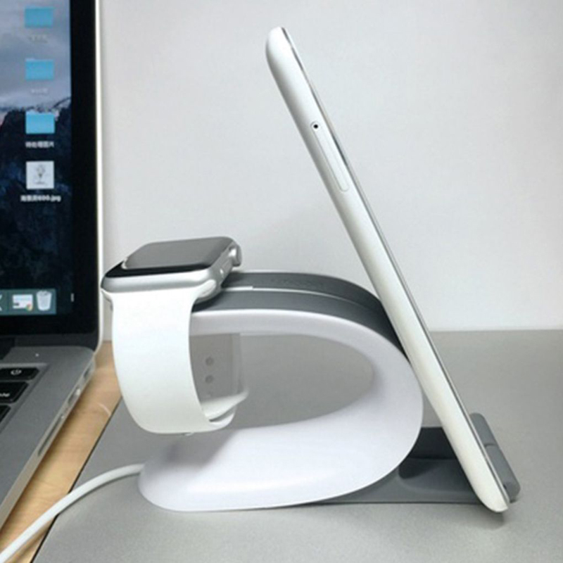 Universal Multi-function Tablet Stand Bracket Smart Silicone Charging Stand Holder For iPhone Tablet Watch Tablet PC Accessories
