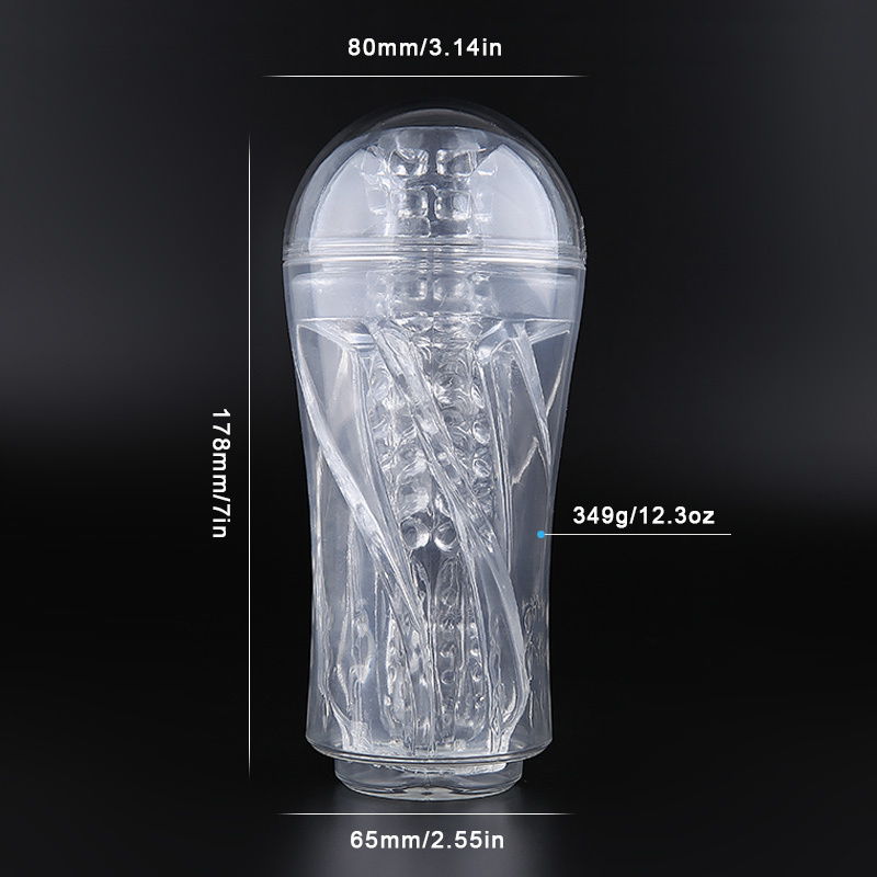 Male Masturbator Sex Toys for Men Artificial Vagina Time Delay Ejaculation Pussy Vagina Transparent Silicone Adult Sex products Y200409