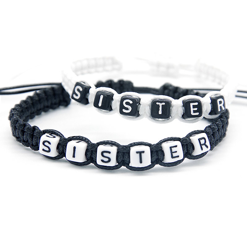 1pcs Exquisite Sister Designs Charm Bracelets Rope Chain Infinity Adjust Size For Family Sisters Beaded Jewelry Gifts
1pcs Exquisite Sister Designs Charm Bracelets Rope Chain Infinity Adjust Size For Family Sisters Beaded Jewelry Gifts
