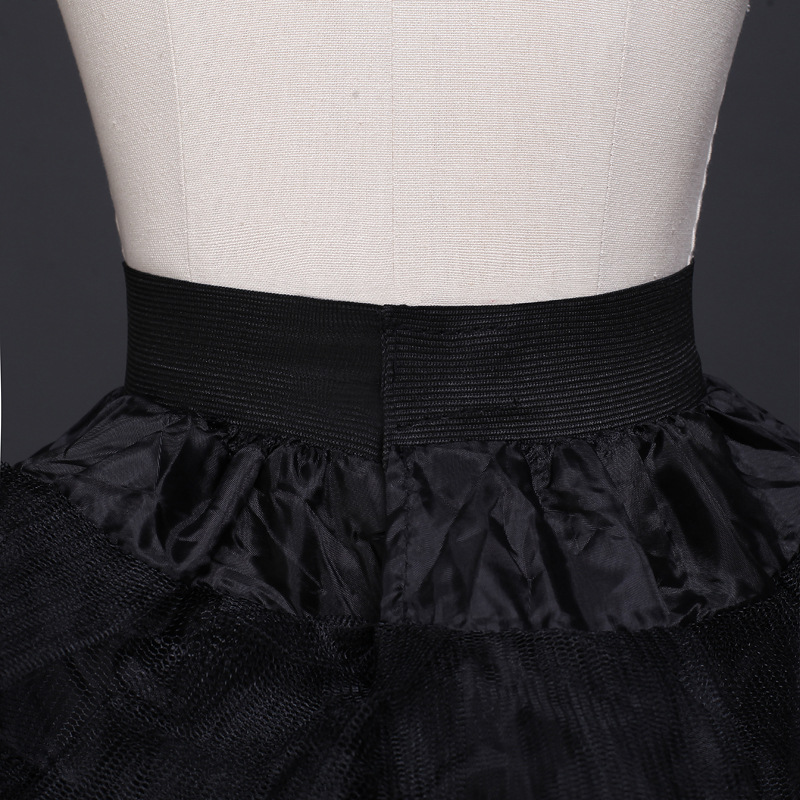 hot sale girls tutu skirt petticoats princess housemaid cosplay children tulle crinoline cheap white black kids pettiskirt for short dress