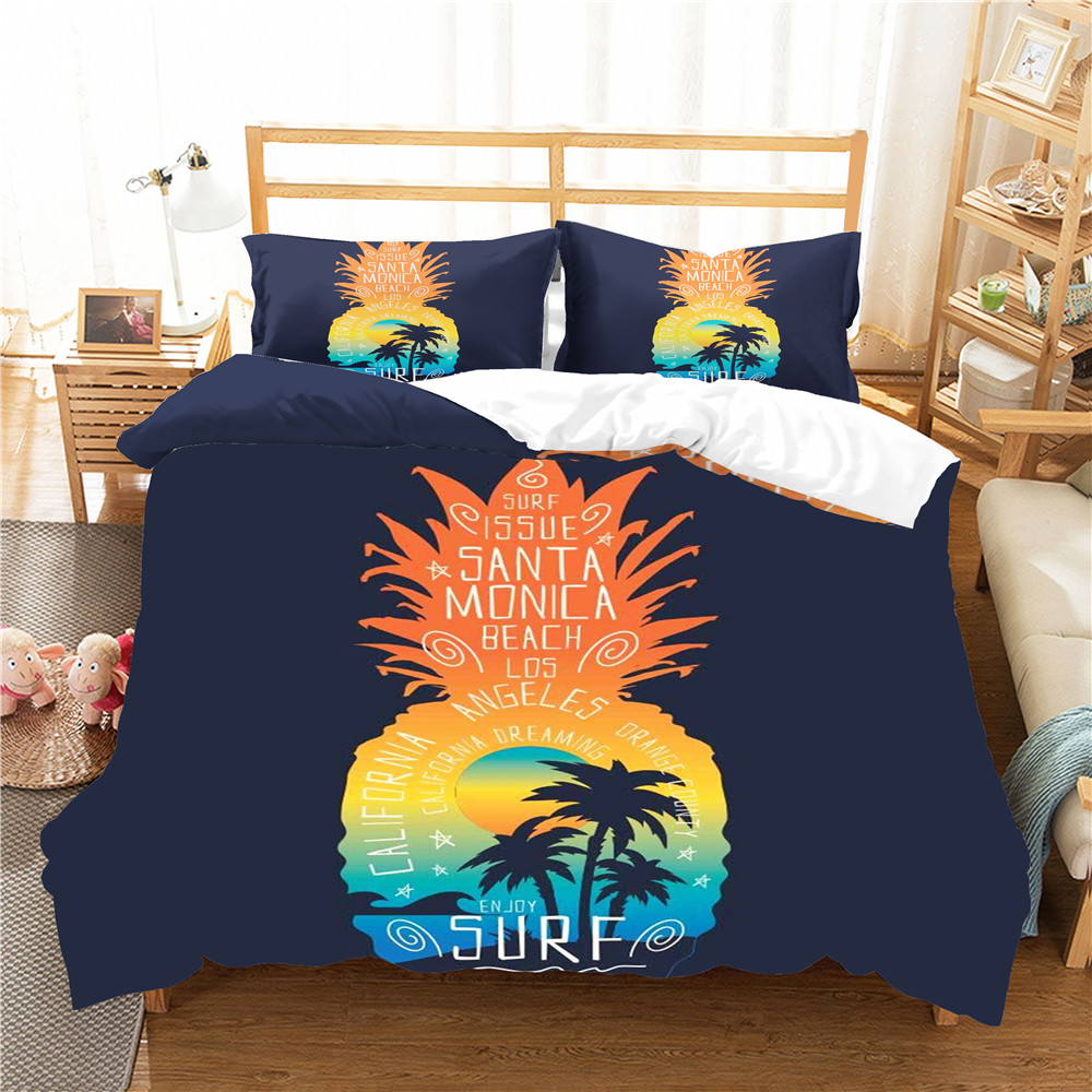 Comforter Clothes Duvet Cover Set Pineapple Poster Pattern Home Textiles with Pillowcase Bedroom Covetlets for Girl Bed Linens
Comforter Clothes Duvet Cover Set Pineapple Poster Pattern Home Textiles with Pillowcase Bedroom Covetlets for Girl Bed Linens