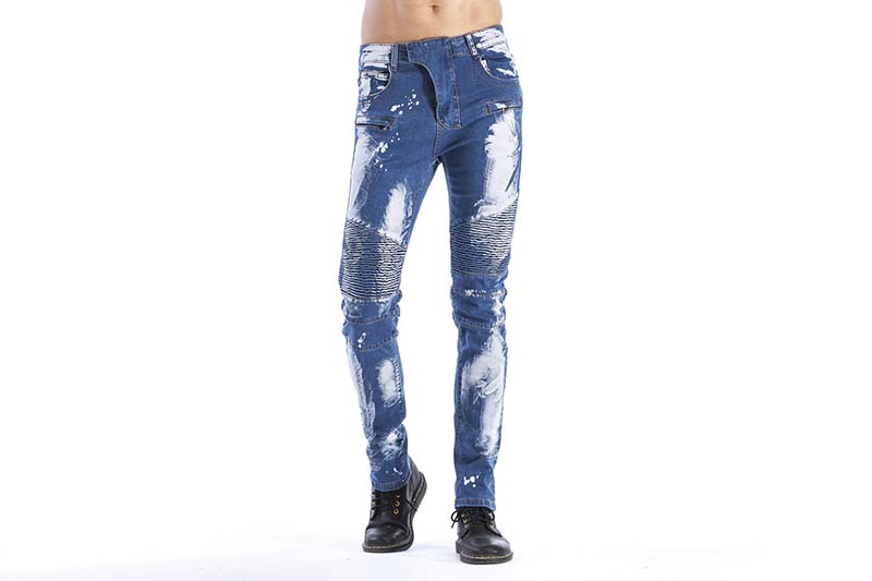 Men Biker jeans denim Knees Holes Draped Panelled Scratched Washed Zipper Top quality Free Shipping, T-1021
Men Biker jeans denim Knees Holes Draped Panelled Scratched Washed Zipper Top quality Free Shipping, T-1021