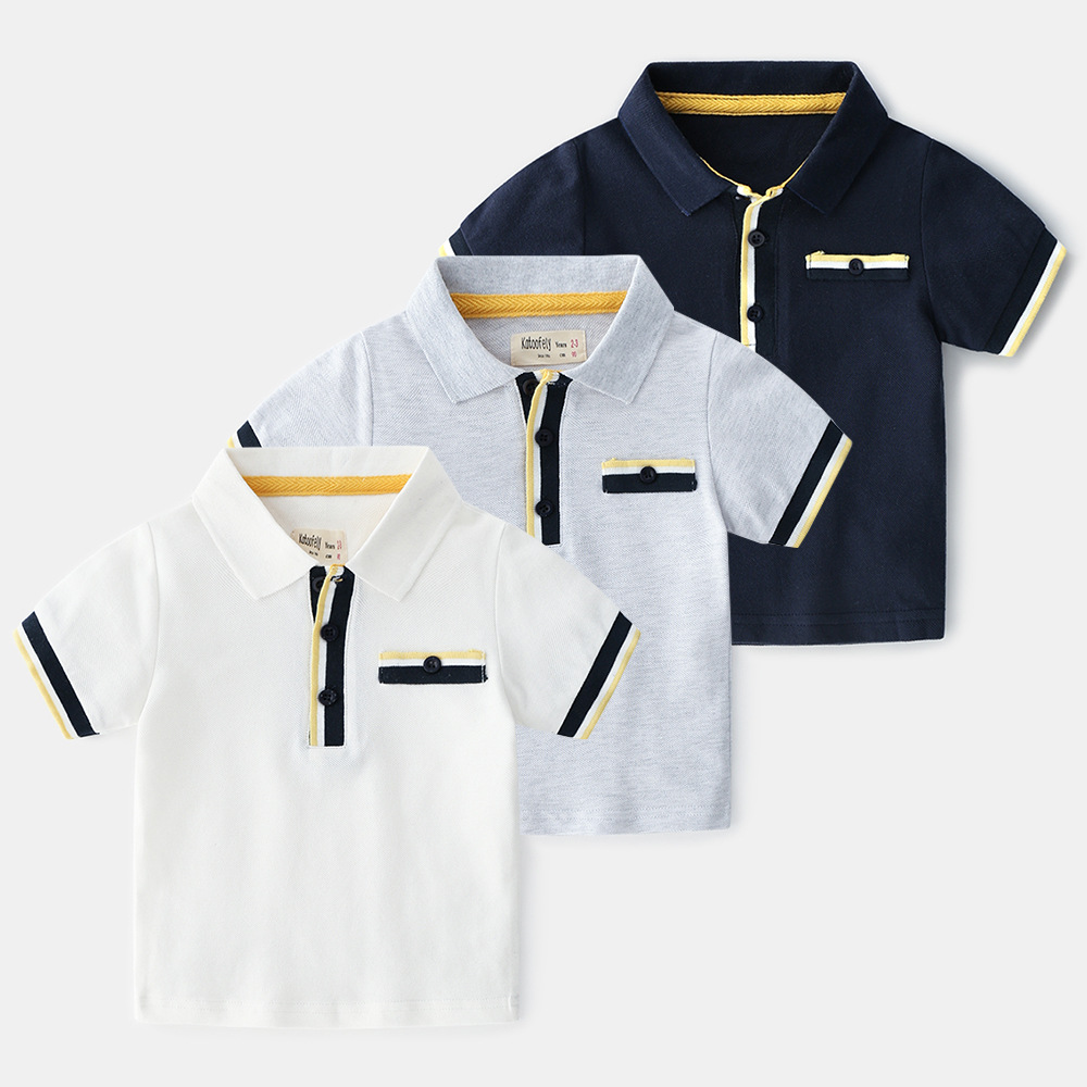 2019 New Summer Classic lapel Enfant Boys T-shirt British style Children Cotton stripe polo Shirt Tops Kids Baby Short Sleeve T-Shirt, White
2019 New Summer Classic lapel Enfant Boys T-shirt British style Children Cotton stripe polo Shirt Tops Kids Baby Short Sleeve T-Shirt, White