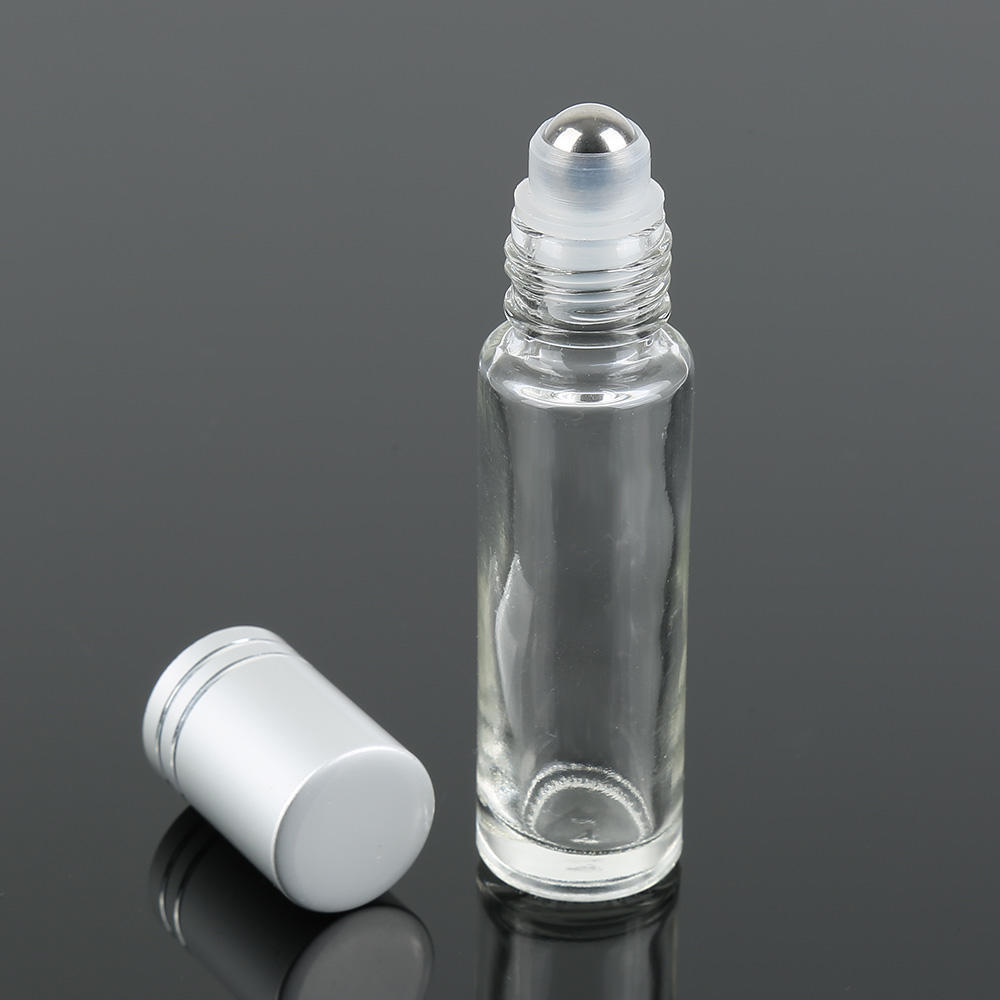 Glass Clear Essential Oils Roller Bottles Refillable 10 ml Roll On Perfume Essential Oil Bottles with Stainless Steel Roller And Silver Cap
Glass Clear Essential Oils Roller Bottles Refillable 10 ml Roll On Perfume Essential Oil Bottles with Stainless Steel Roller And Silver Cap