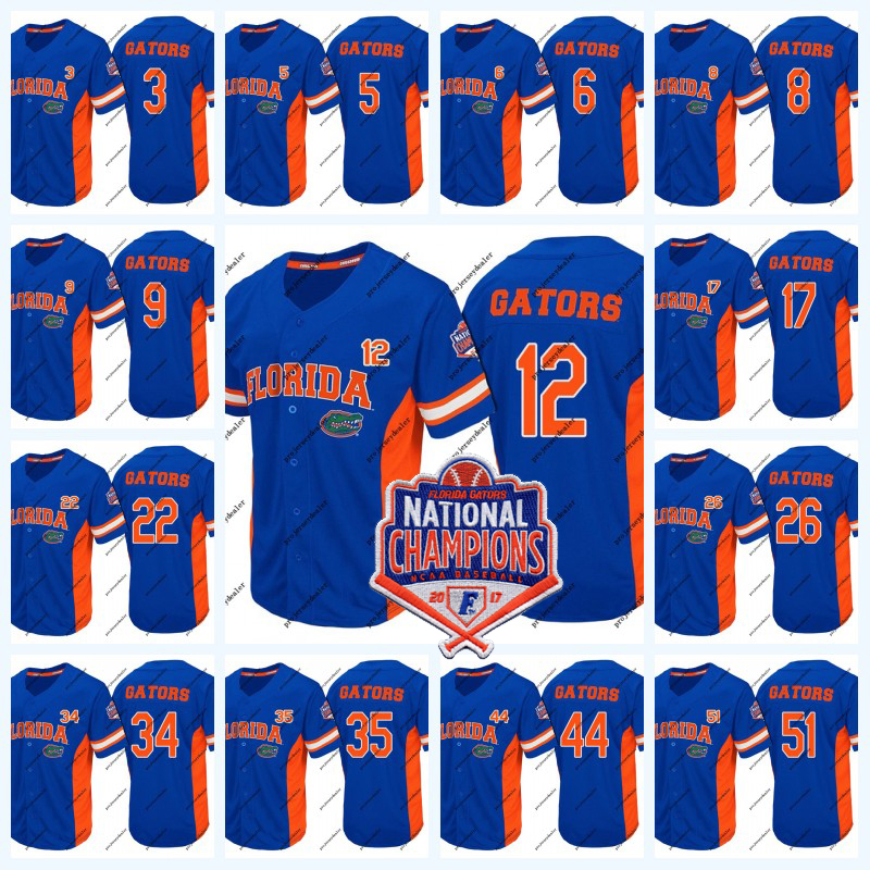 Florida Gators 2017 National Champions Baseball Jersey For Mens Womens Youth NCAA College Baseball Jersey Double Stitched Name and Number, Black
Florida Gators 2017 National Champions Baseball Jersey For Mens Womens Youth NCAA College Baseball Jersey Double Stitched Name and Number, Black