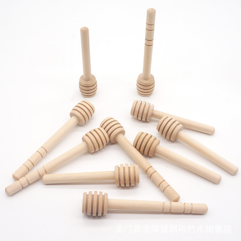 8cm 10cm Coffee Juice Mixing Stir Stick Wood Honey Stirrer Honey Long Stick Tea Tools Eco-friendly Milk Stir Bar Honey Dippers BH3231 TQQ