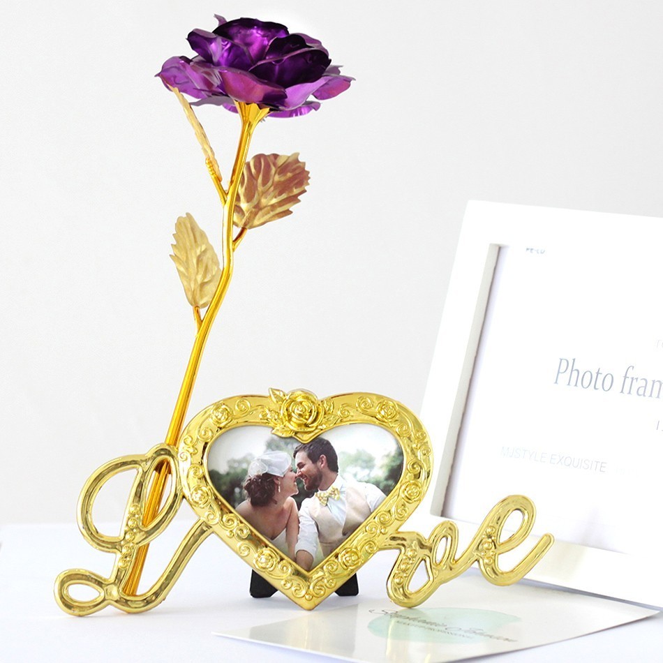 Foil Plated Rose Gold Rose Wedding Decoration Flower Valentine's Day Gift lover's artificial flower Red Pink Purple Blue, Base
Foil Plated Rose Gold Rose Wedding Decoration Flower Valentine's Day Gift lover's artificial flower Red Pink Purple Blue, Base